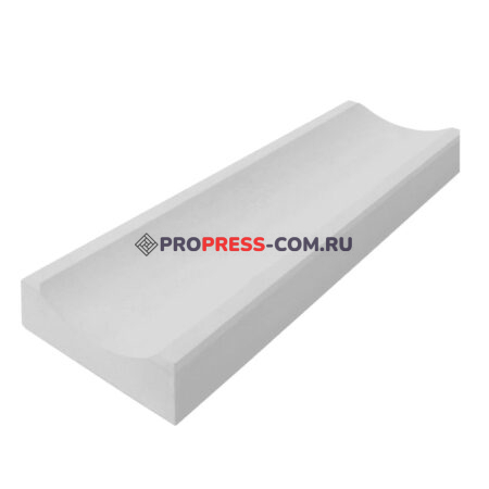 Фото 20 - Лоток Водоотливной ProPress 50х16х5 см (бетонный) Белый